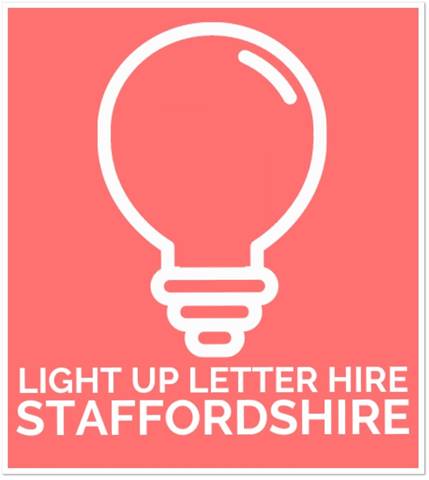 Light Up Letter Hire Staffordshire